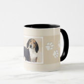 Treeing Walker Coonhound Malerei - Originelle Kuns Tasse (VorderseiteRechts)