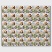 Treeing Walker Coonhound mit Ostereiern Urlaub Geschenkpapier (Flach)