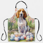 Treeing Walker Coonhound mit Ostereiern Urlaub Schürze (Vorderseite)
