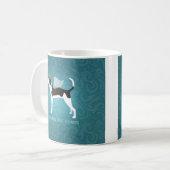 Treeing Walker Coonhound Pet Memorial Angel Dog Kaffeetasse (Vorderseite Links)