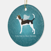 Treeing Walker Coonhound Pet Memorial Angel Dog Keramikornament (Links)