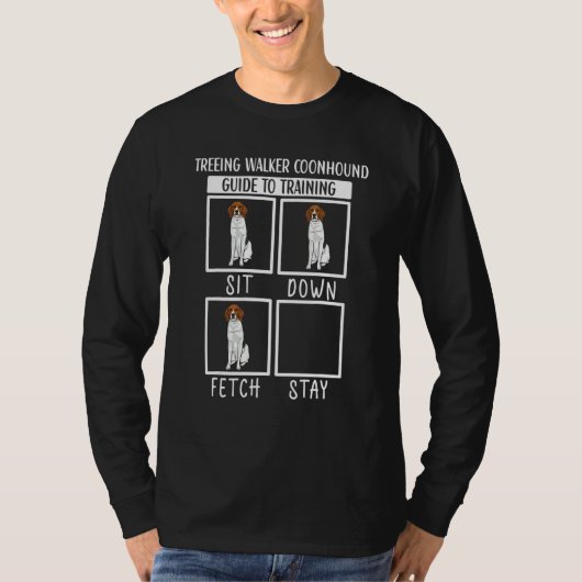 Treeing Walker Coonhound Trainingsanleitung T-Shirt (Vorderseite)
