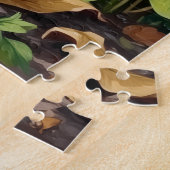 Treeing Walker Coonhound Wald-Trillium-Kunst Puzzle (Seite)