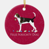 Treeing Walker Coonhound Weihnachten Keramik Ornament (Vorne)