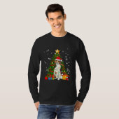 Treeing Walker Coonhound Weihnachtsbaum T-Shirt (Vorne ganz)