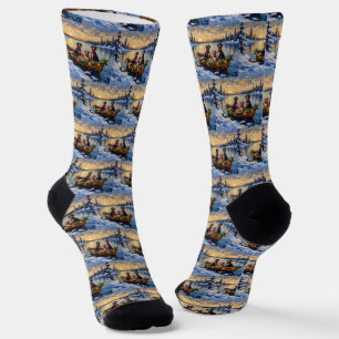Treeing Walker Coonhound Weihnachtsboot Urlaub Socken