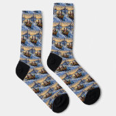 Treeing Walker Coonhound Weihnachtsboot Urlaub Socken (Rechts)