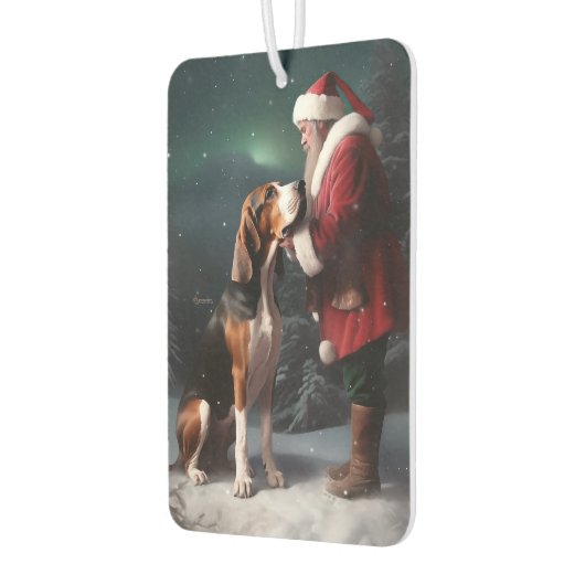 Treeing Walker Coonhound Weihnachtsmann Autolufterfrischer (Links)