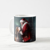 Treeing Walker Coonhound Weihnachtsmann Kaffeetasse (Vorderseite Links)