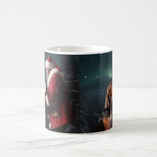 Treeing Walker Coonhound Weihnachtsmann Kaffeetasse (Mittel)