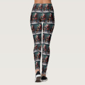 Treeing Walker Coonhound Weihnachtsmann Leggings (Rückseite)