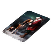 Treeing Walker Coonhound Weihnachtsmann Magnet (Linke Seite)