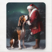 Treeing Walker Coonhound Weihnachtsmann Mousepad (Vorne)