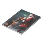 Treeing Walker Coonhound Weihnachtsmann Notizblock (Rotiert)