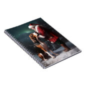 Treeing Walker Coonhound Weihnachtsmann Notizblock (Rechte Seite)