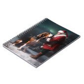 Treeing Walker Coonhound Weihnachtsmann Notizblock (Linke Seite)