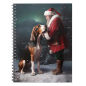 Treeing Walker Coonhound Weihnachtsmann Notizblock (Vorderseite)