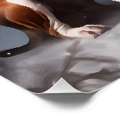 Treeing Walker Coonhound Weihnachtsmann Poster (Ecke)