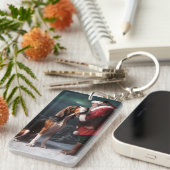 Treeing Walker Coonhound Weihnachtsmann Schlüsselanhänger (Vorderseite rechts)