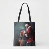 Treeing Walker Coonhound Weihnachtsmann Tasche (Vorderseite)