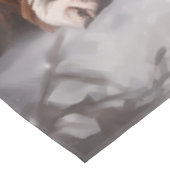 Treeing Walker Coonhound Weihnachtsmann Tischdecke (Schrägansicht)