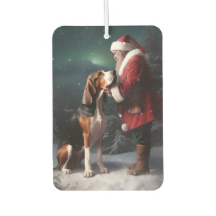 Treeing Walker Coonhound Weihnachtsmann Weihnachte Autolufterfrischer