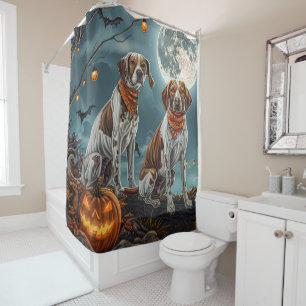 Treeing Walker Halloween Gruselig Duschvorhang