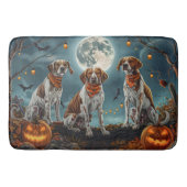 Treeing Walker Halloween Spooky Badematte (Vorderseite)