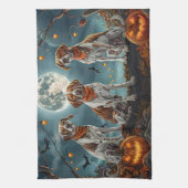 Treeing Walker Halloween Spooky Geschirrtuch (Vertikal)