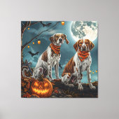 Treeing Walker Halloween Spooky Leinwanddruck (Vorderseite)