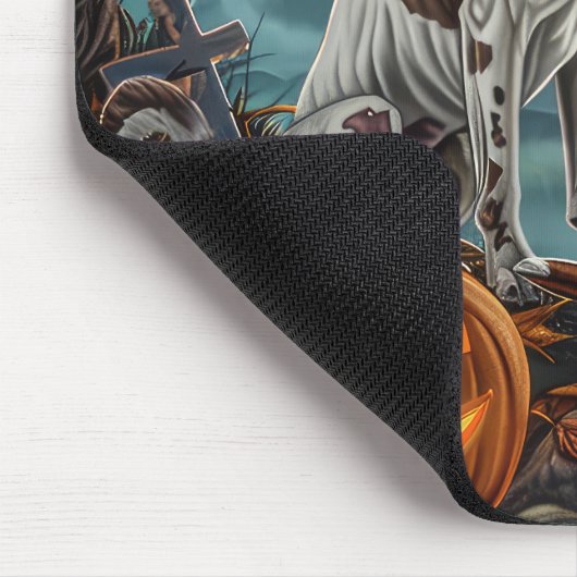 Treeing Walker Halloween Spooky Mousepad (Ecke)