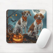 Treeing Walker Halloween Spooky Mousepad (Mit Mouse)