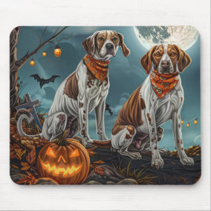 Treeing Walker Halloween Spooky Mousepad
