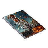 Treeing Walker Halloween Spooky Notizblock (Rechte Seite)