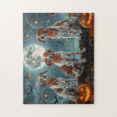 Treeing Walker Halloween Spooky Puzzle (Vertikal)