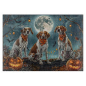 Treeing Walker Halloween Spooky Schneidebrett (Vorderseite)