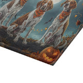 Treeing Walker Halloween Spooky Schneidebrett (Ecke)