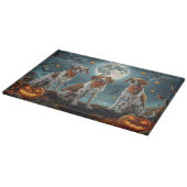 Treeing Walker Halloween Spooky Schneidebrett (Ecke)