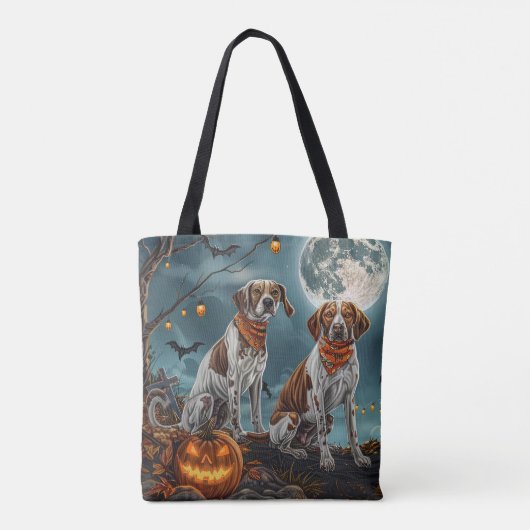 Treeing Walker Halloween Spooky Tasche (Rückseite)