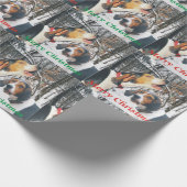 Treeing Wanderer-frohe Weihnacht-Packpapier Geschenkpapier (Ecke)