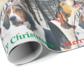 Treeing Wanderer-frohe Weihnacht-Packpapier Geschenkpapier (Rolleneckpunkt)