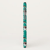 Treeing WandererCoonhound auf aquamarinem Case-Mate iPhone Hülle (Hinten/Links)