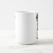 Treeing Wanderercoonhound-HundeCartoon Kaffeetasse (Mittel)
