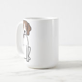 Treeing Wanderercoonhound-HundeCartoon Kaffeetasse (Vorderseite Links)
