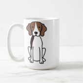Treeing Wanderercoonhound-HundeCartoon Kaffeetasse (Links)