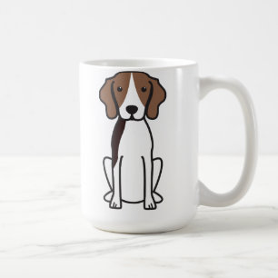 Treeing Wanderercoonhound-HundeCartoon Kaffeetasse