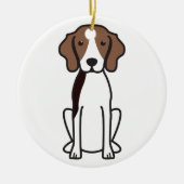 Treeing Wanderercoonhound-HundeCartoon Keramikornament (Vorne)