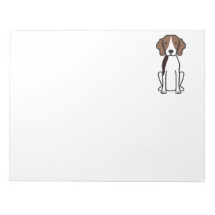 Treeing Wanderercoonhound-HundeCartoon Notizblock
