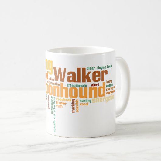 Treeing WandererCoonhound Kaffeetasse (VorderseiteRechts)