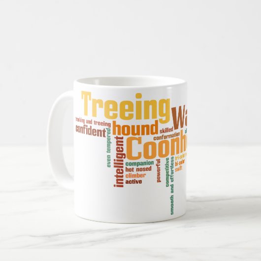 Treeing WandererCoonhound Kaffeetasse (Vorderseite Links)